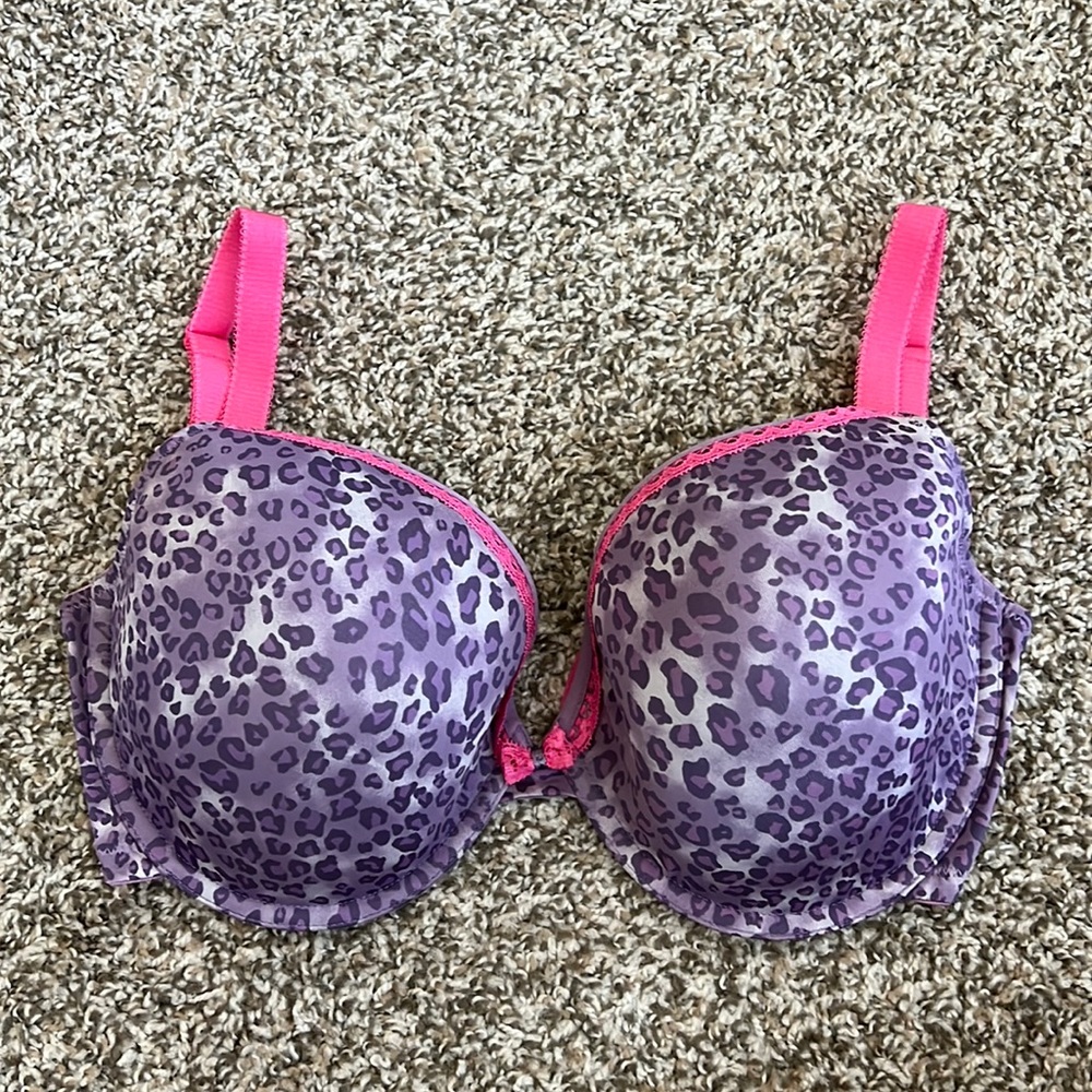 Panache Lingerie Purple and Pink Leopard Print Bra